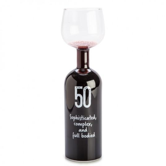 Premade - Birthday wine Bottle Glass