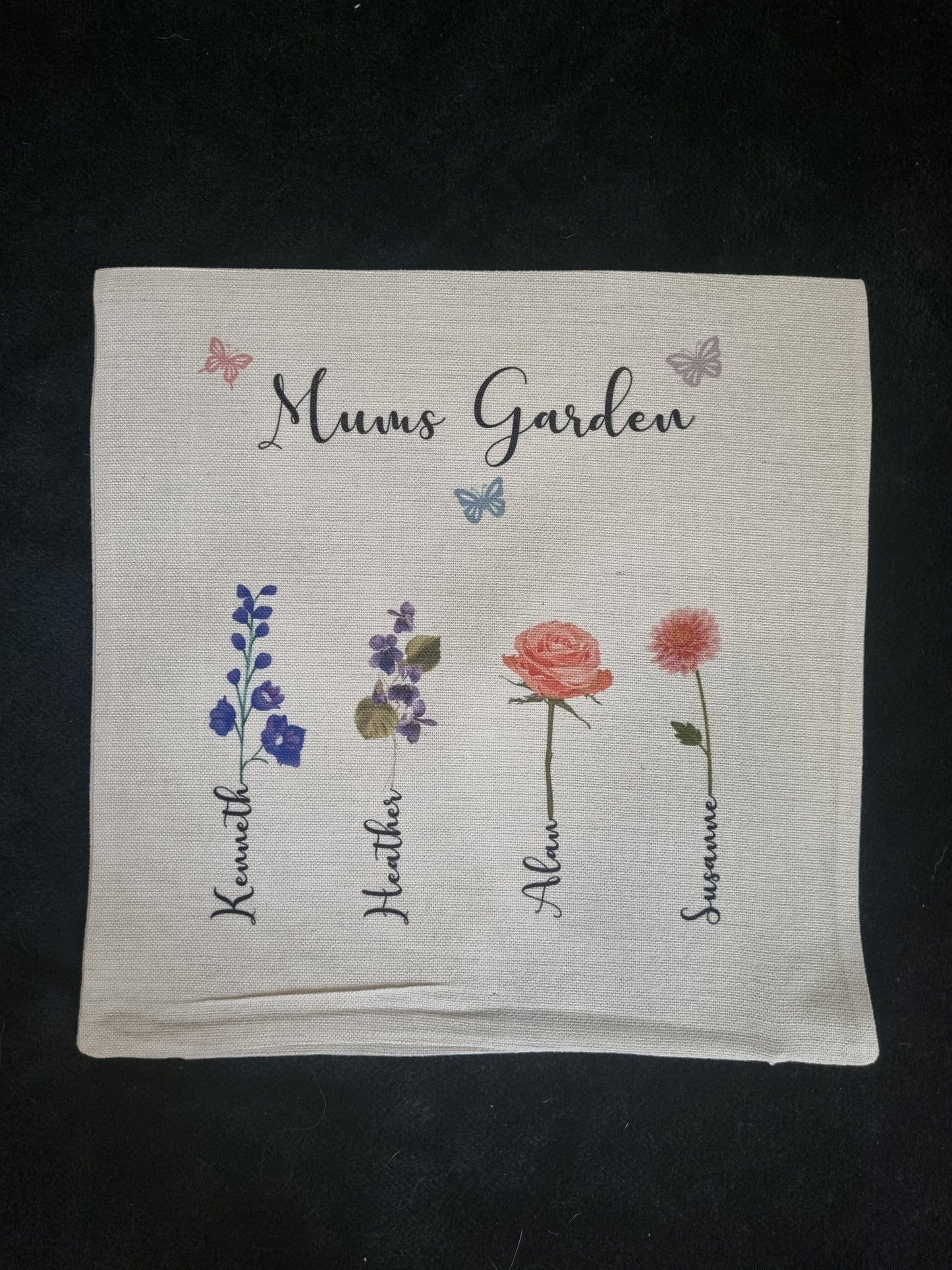 Birth Month Flower Garden cushion cover