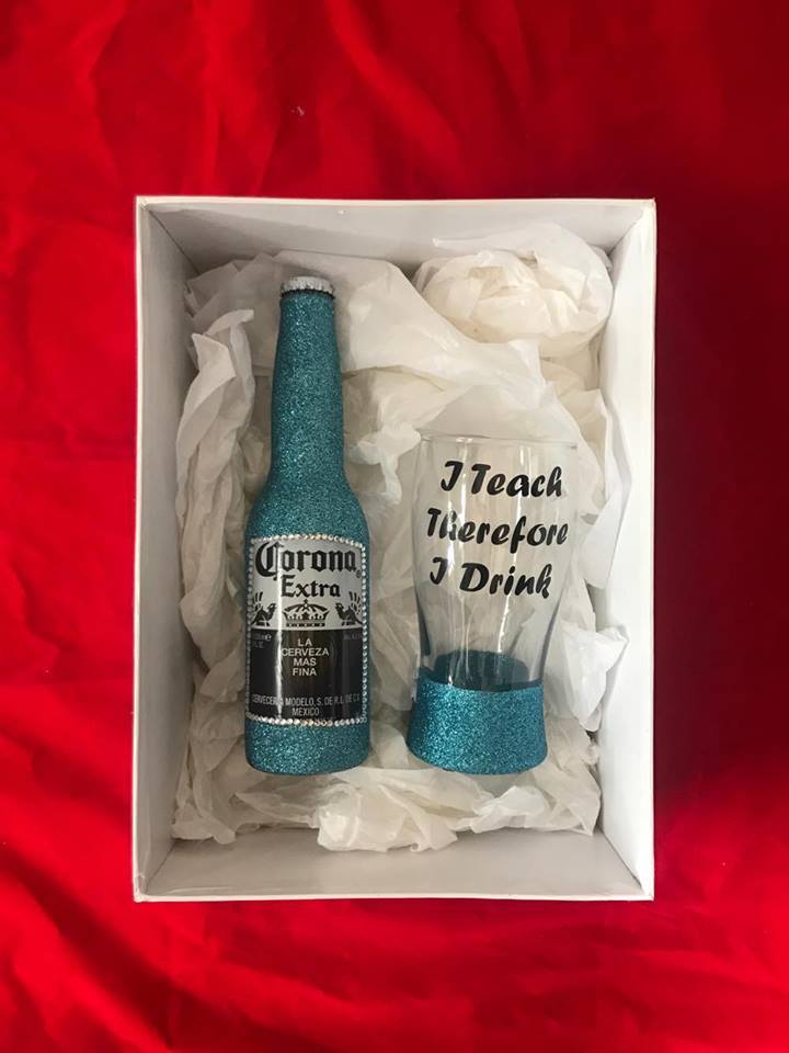 Pre Made I Teach therefore I drink - Corona - Teal