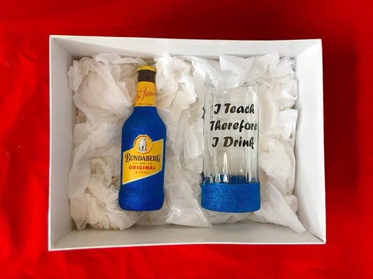 Pre Made - I Teach therefor I drink - Bundy Set Royal Blue