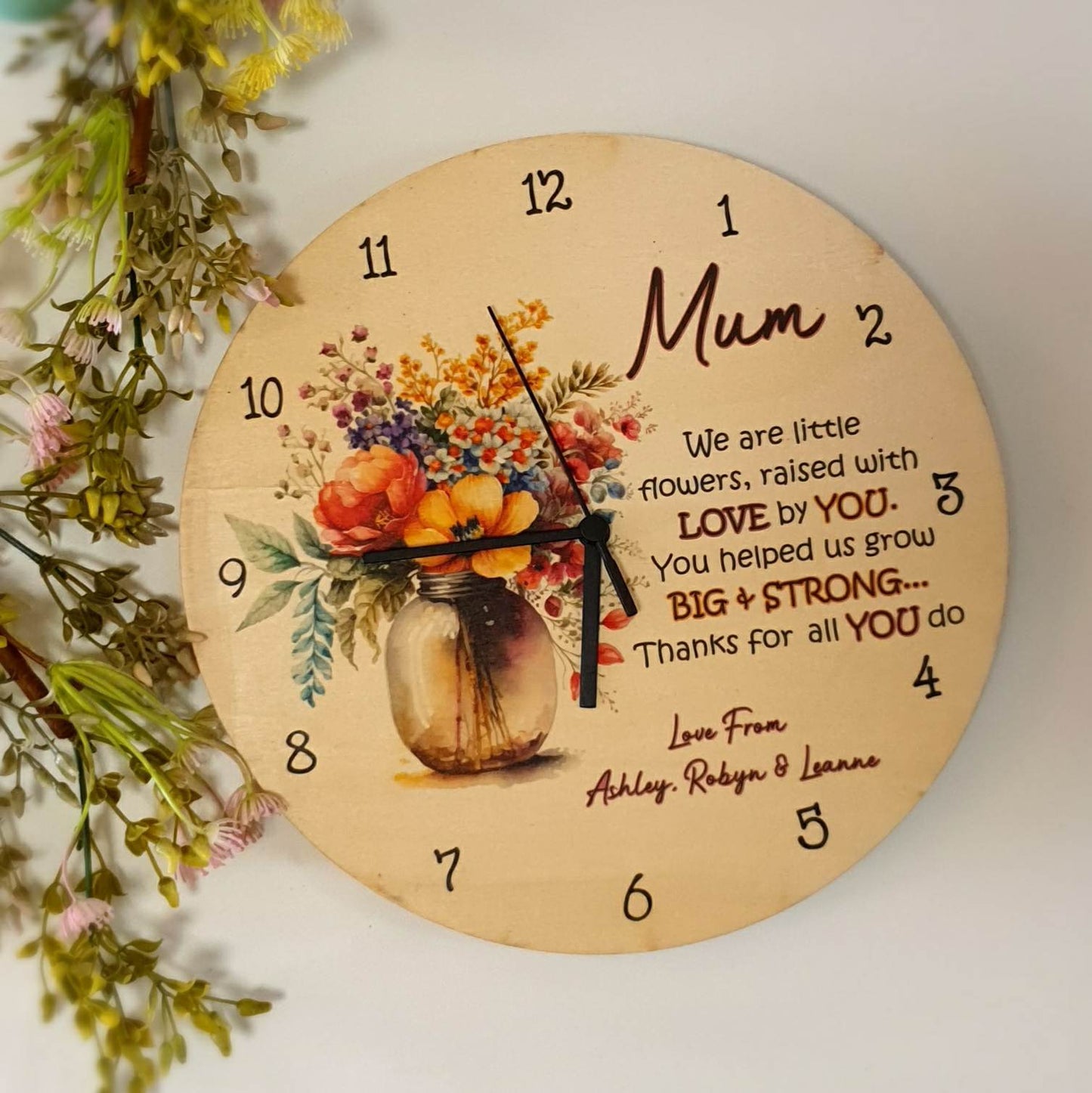 On Sale Limited Time Only - Personalised Clocks for her