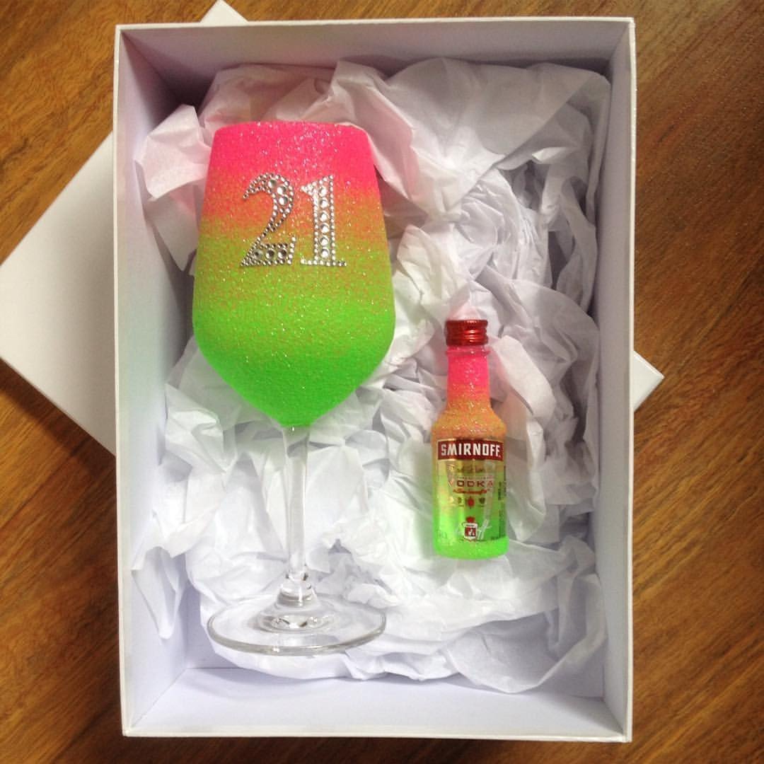 Ombre Mini Vodka & Personalised Glass - Made To Order