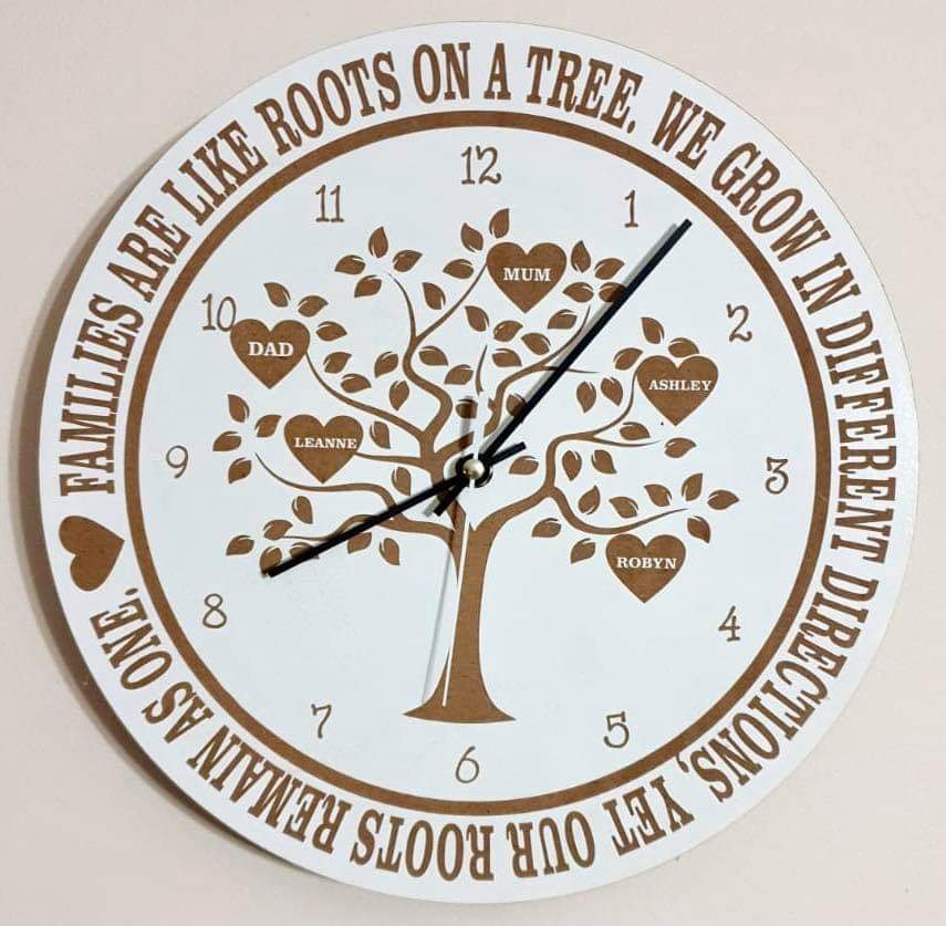 Family tree clocks - add names in notes section