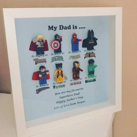 Personalised superhero frame - add names in notes at checkout