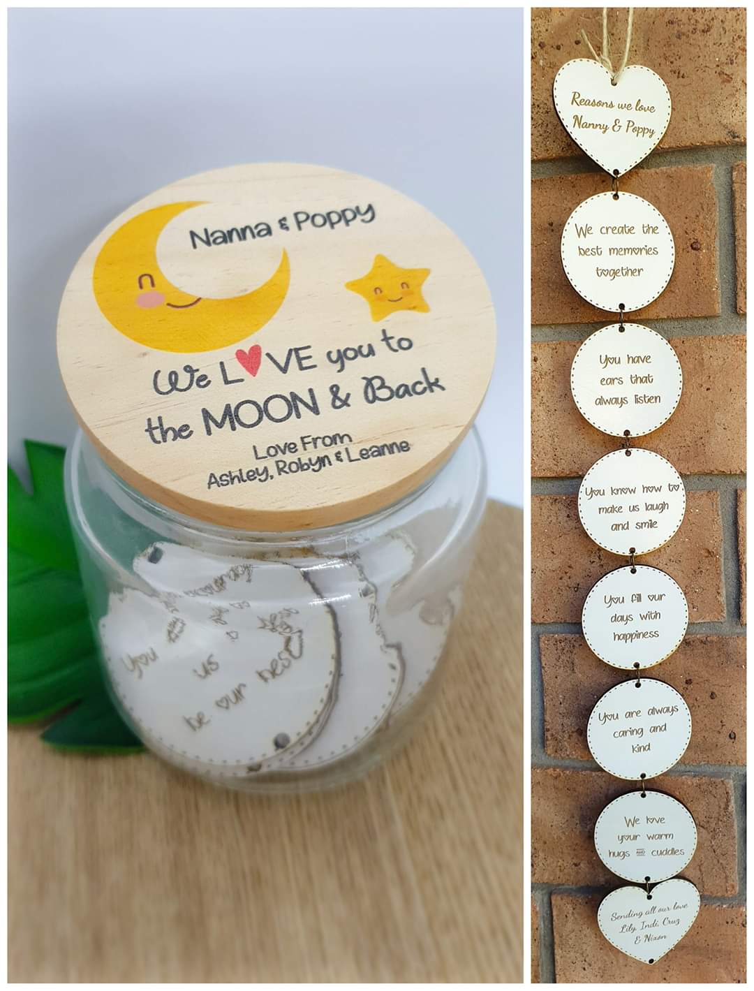 Jar & love hanger