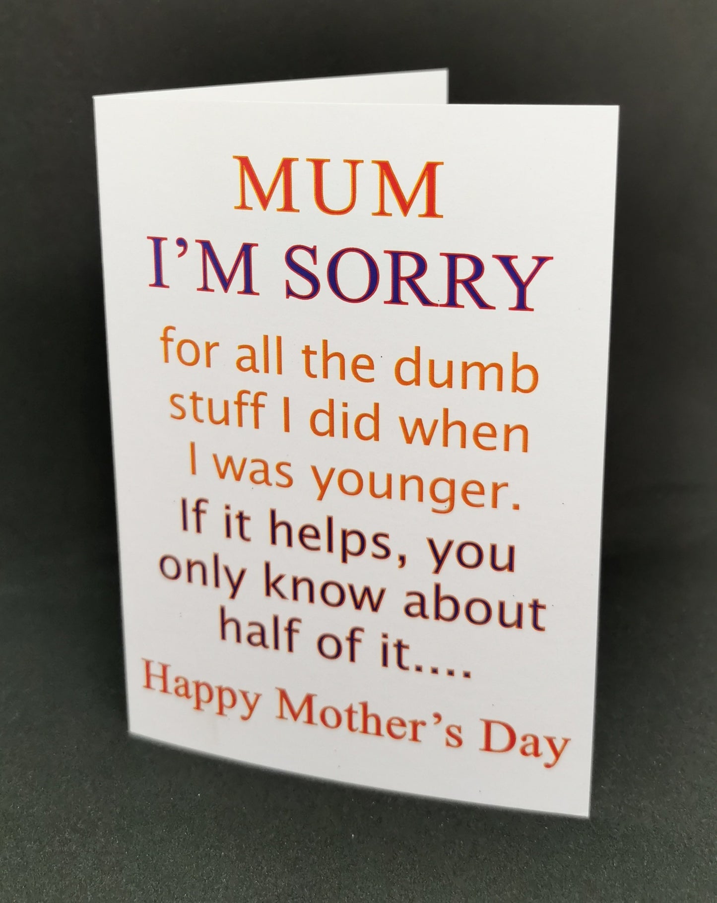 Sorry mum - Greeting Card