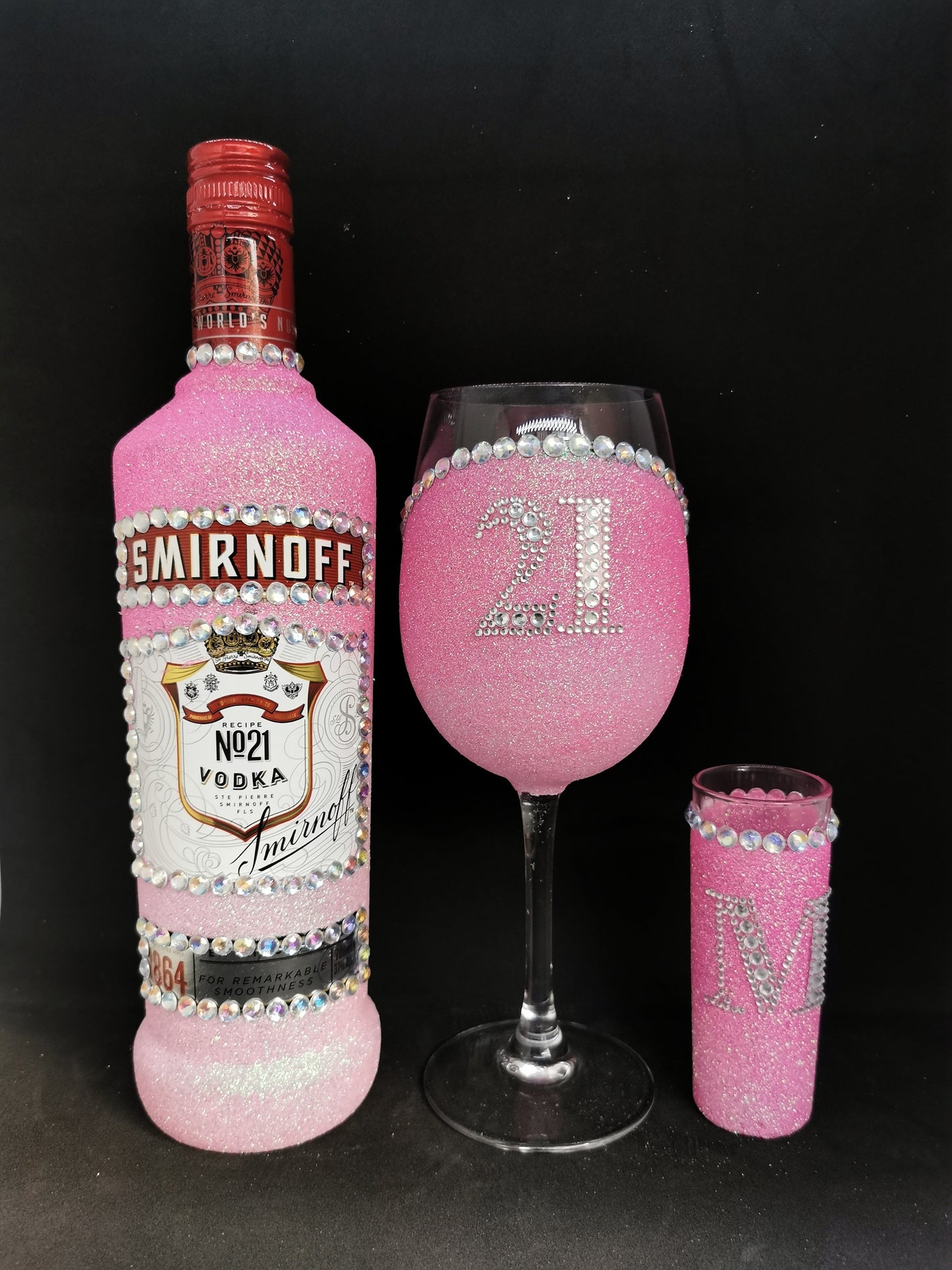 Smirnoff - Wine glass and Shot Glass