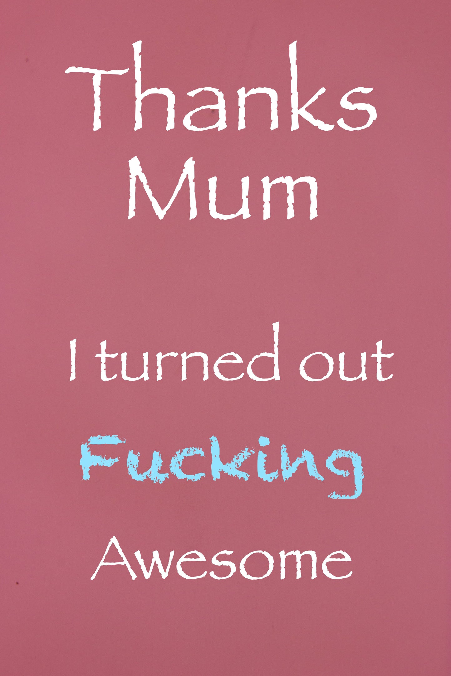 Thanks Mum - Stemless Glass