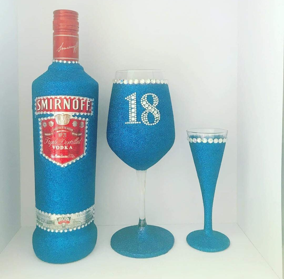 Vodka, Glass & Shot Glass