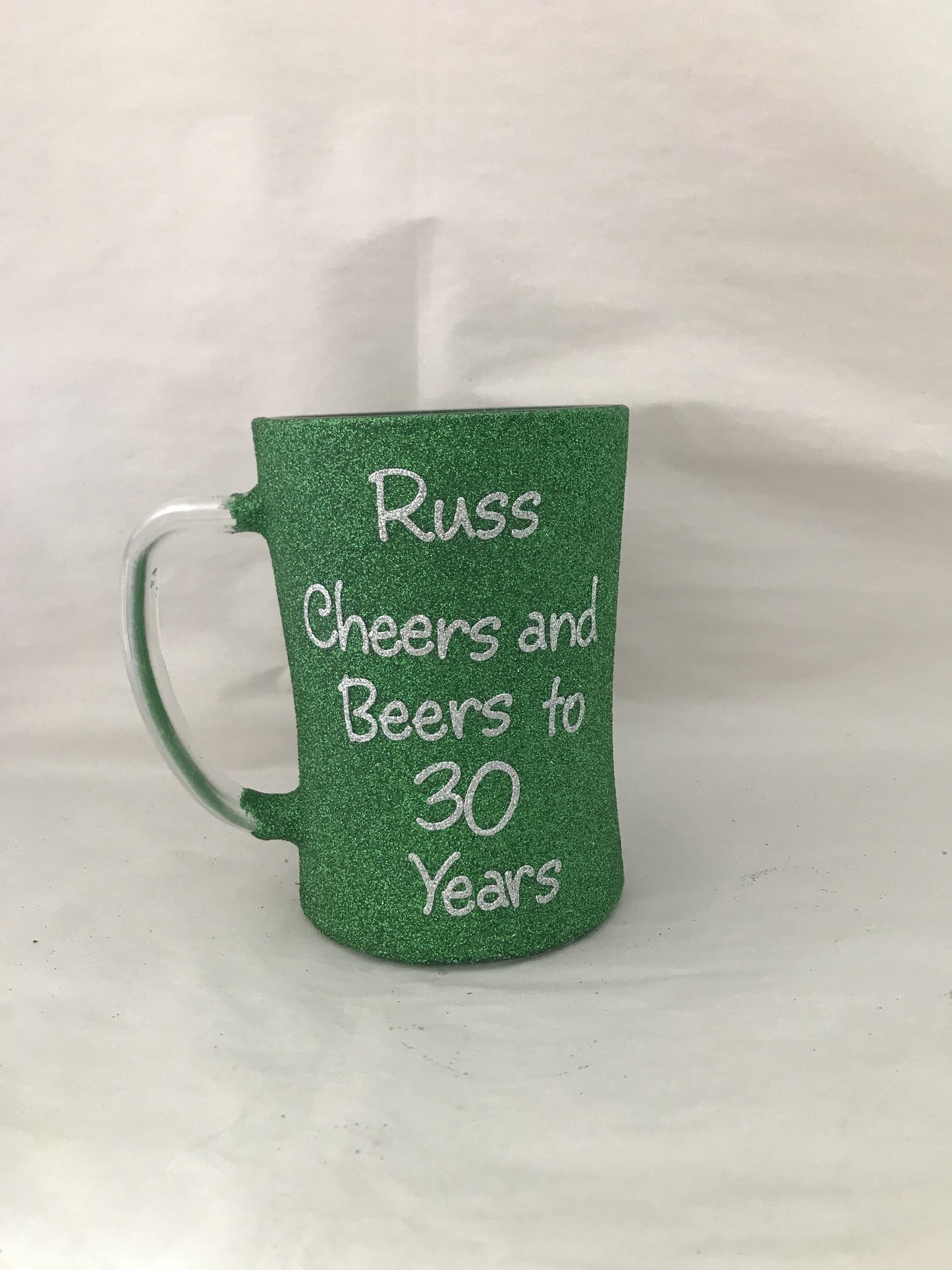 Personalised beer mugs add wording and colour in notes
