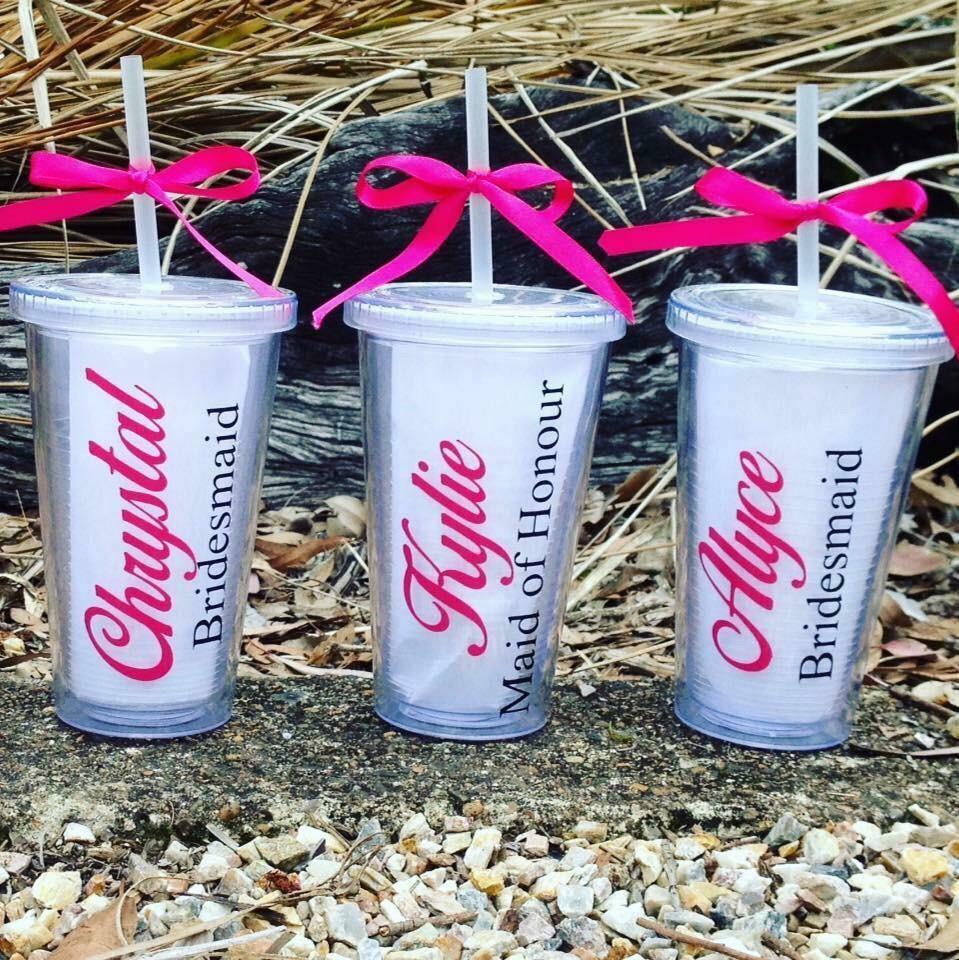 Bridal sippy cups with names - price per cup