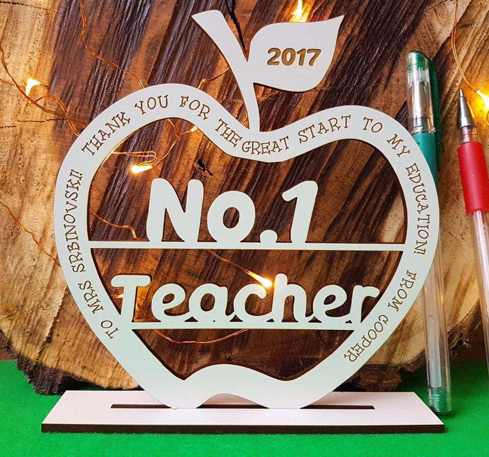 No 1 teacher plaque