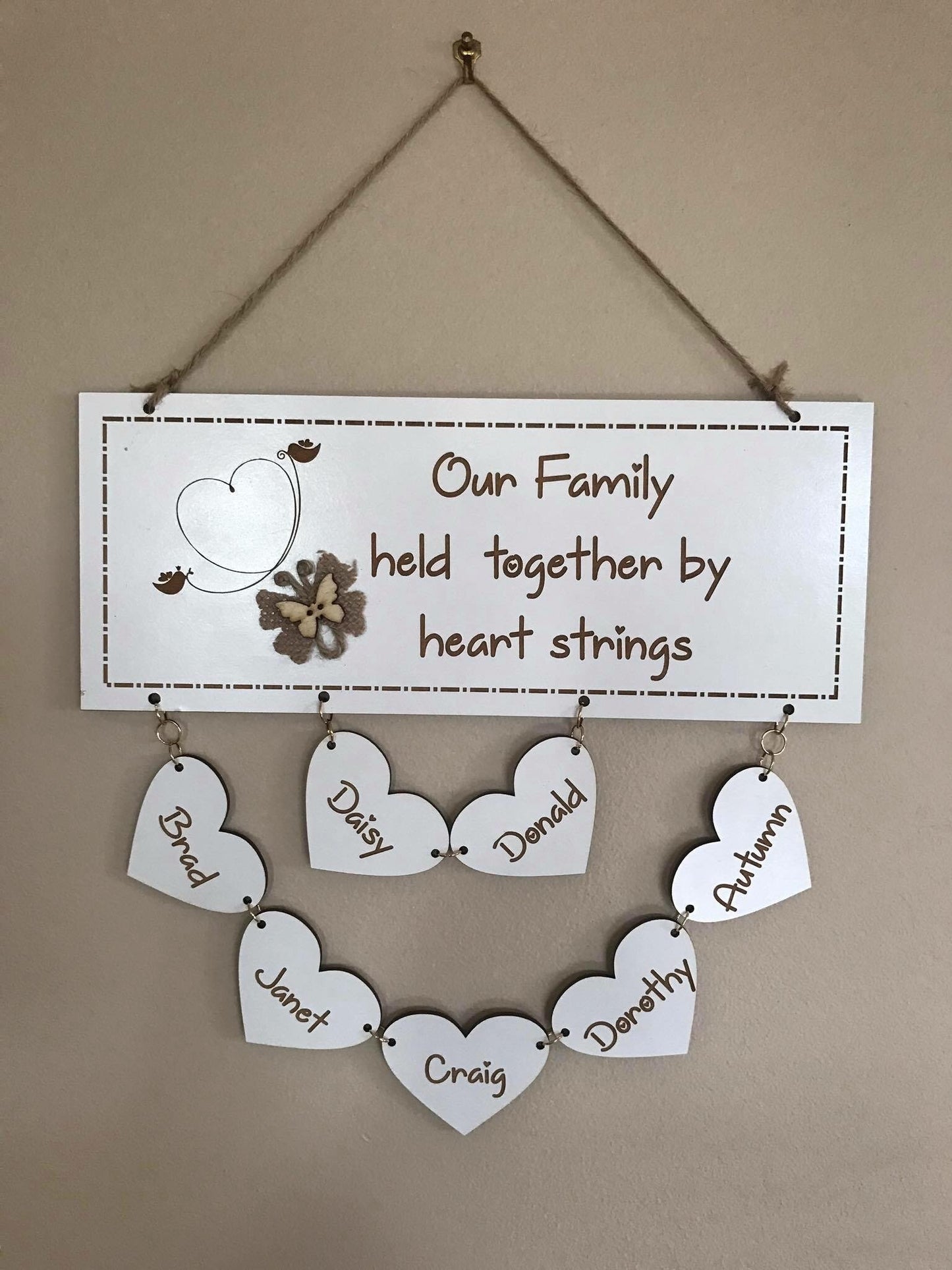Our family plaque