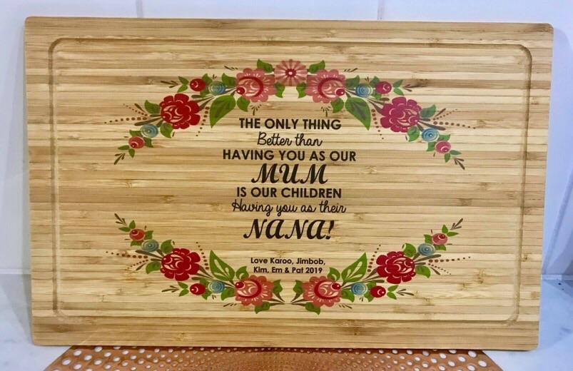 Set of three Mother’s Day chopping boards