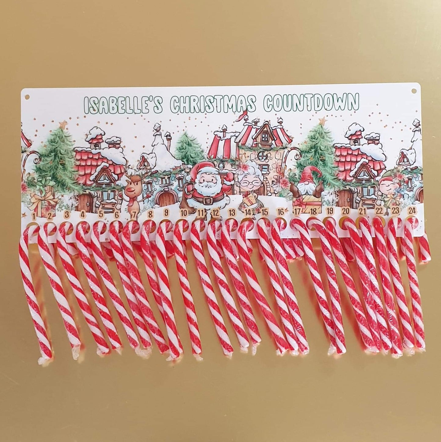 Candy cane christmas count down