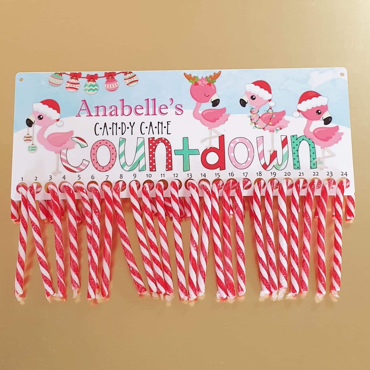 Candy cane christmas count down